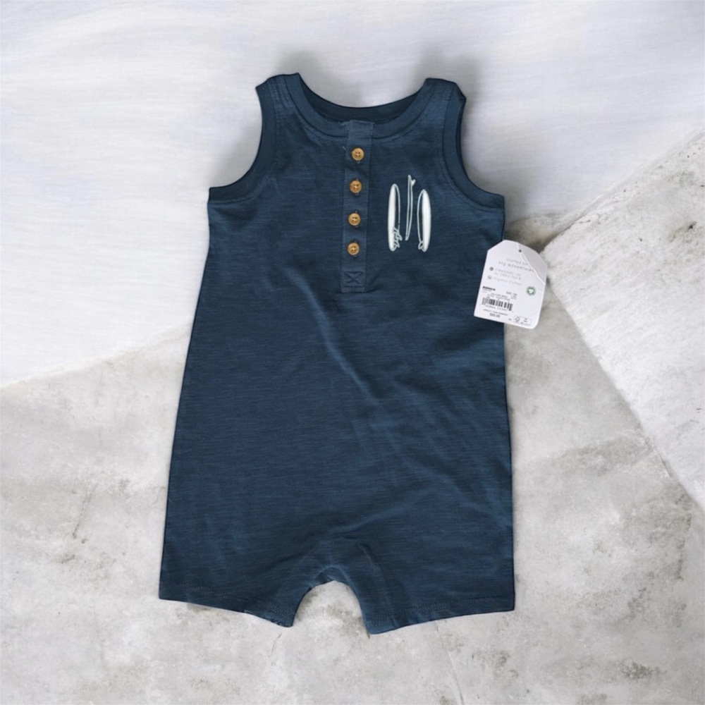 Little Co. 100% Organic Cotton Infant Romper NWT